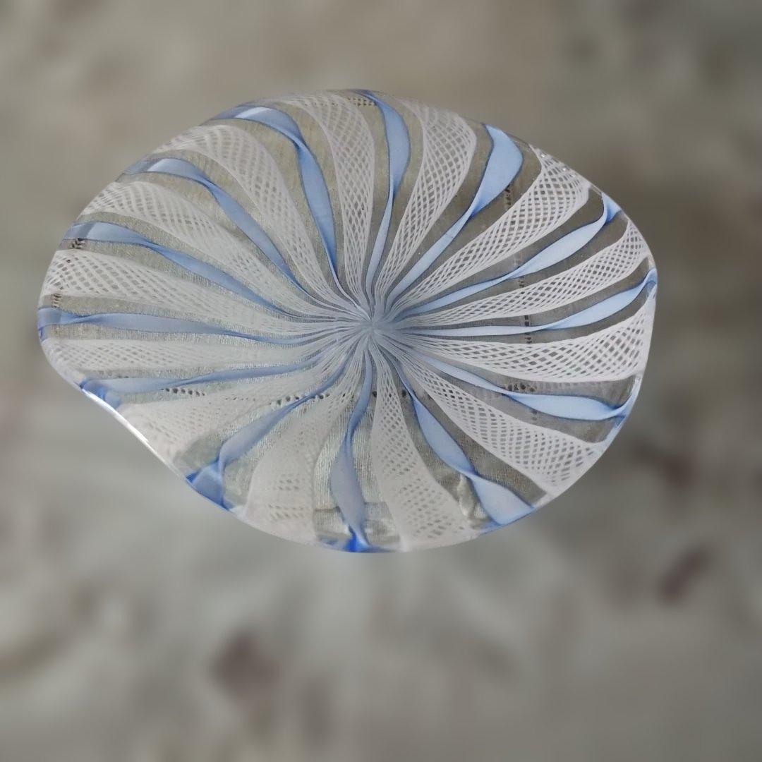 せ*ん様 ベネチアングラス　ベネチアンガラス　吹きガラス　小皿　２枚セット　 レ