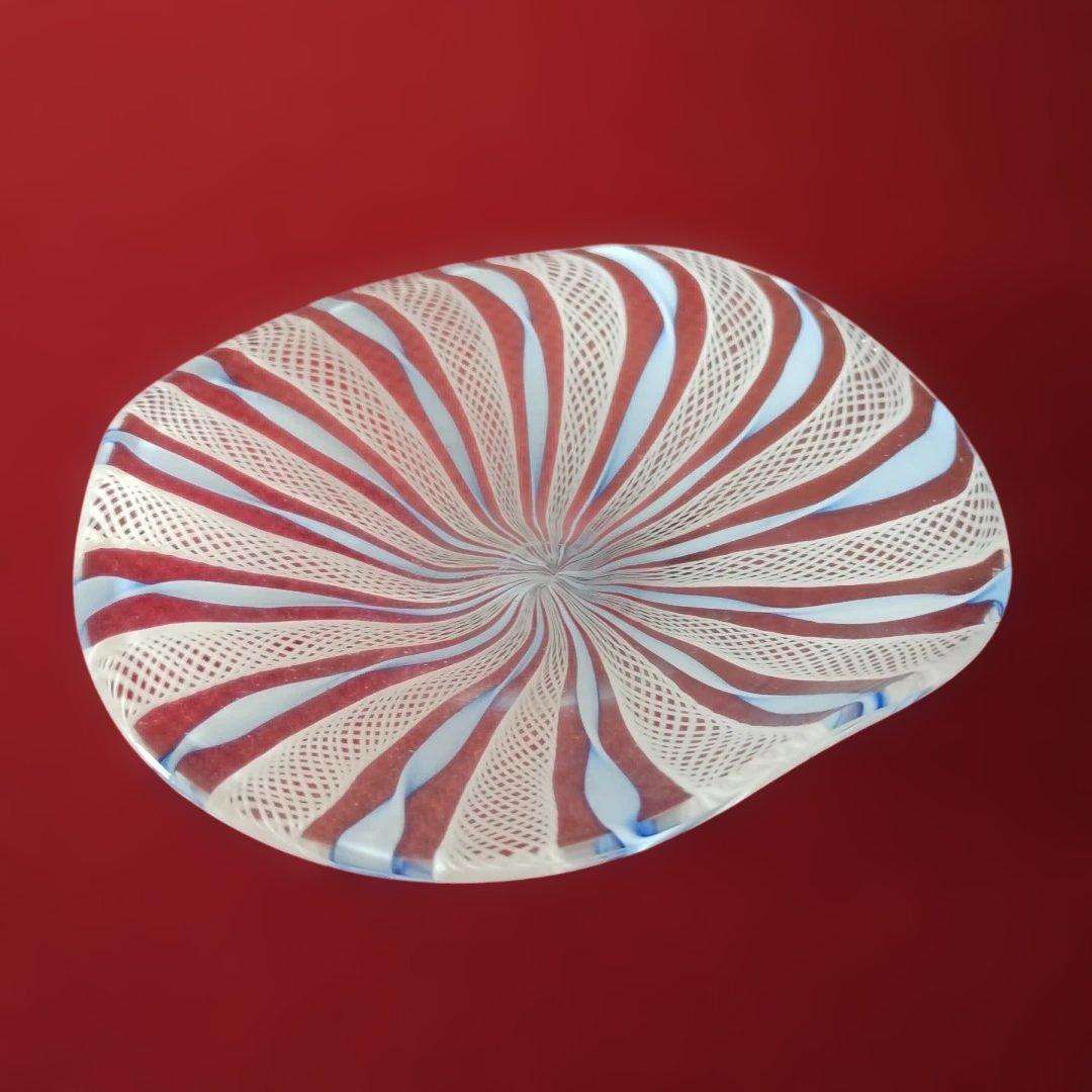 せ*ん様 ベネチアングラス　ベネチアンガラス　吹きガラス　小皿　２枚セット　 レ