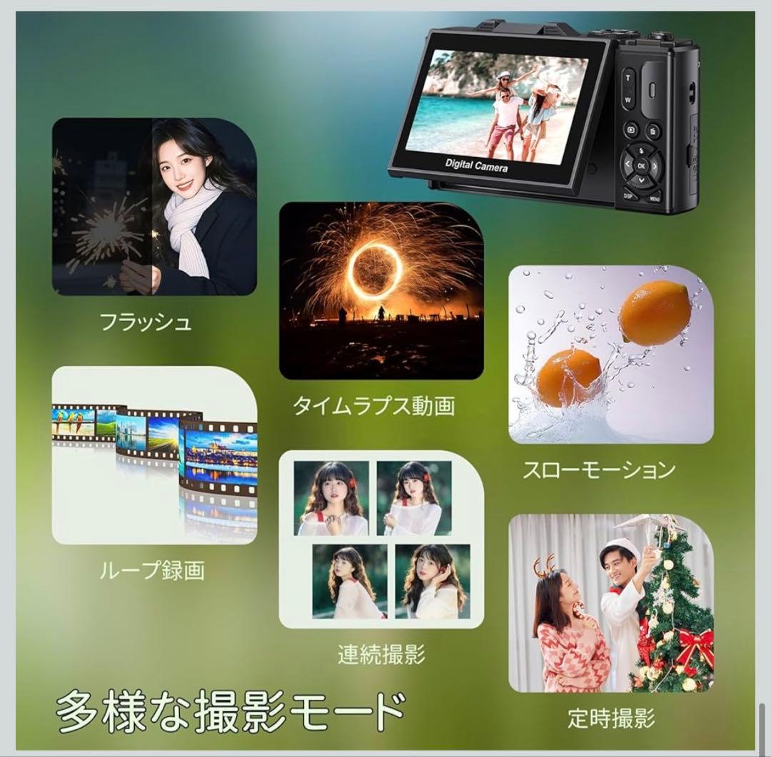 Beho 5K録画 デジタルカメラ スマホに送れる デジカメ 7500万画素