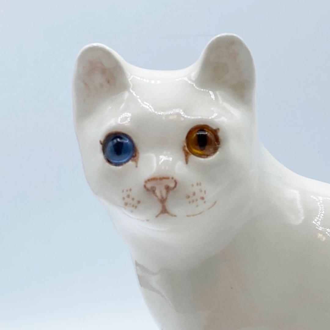 新品 ウィンスタンレイキャット オッドアイ 白猫 サイズ3 アンティーク 希少