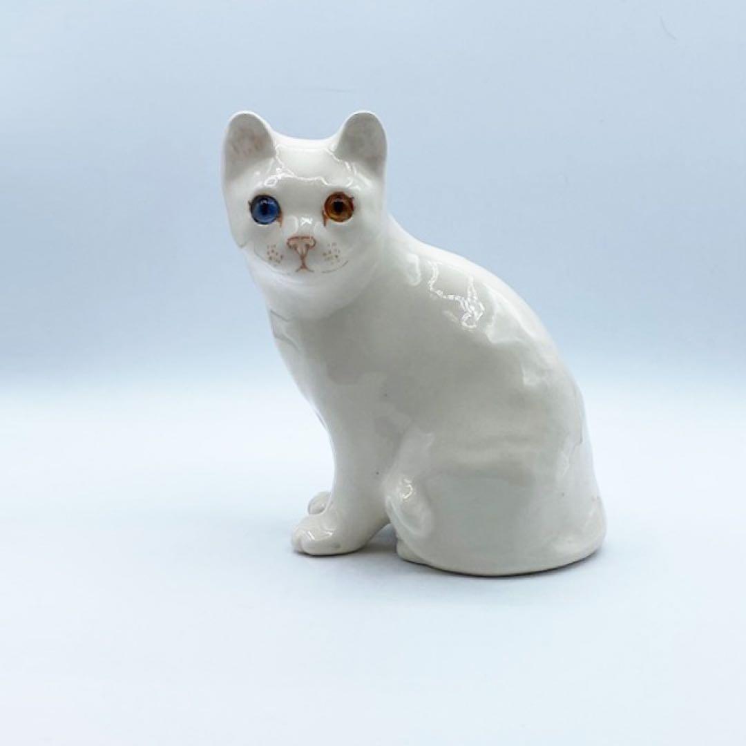 新品 ウィンスタンレイキャット オッドアイ 白猫 サイズ3 アンティーク 希少