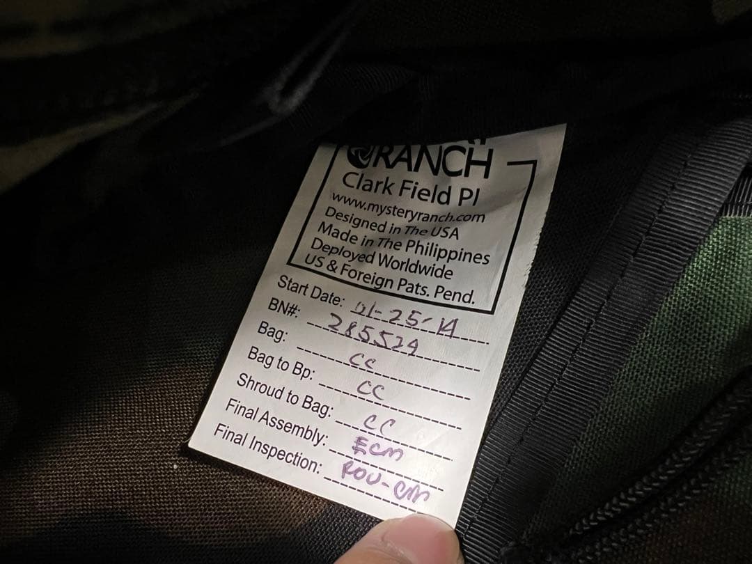 MYSTERY RANCH INVADER ミステリーランチ インベーダー 迷彩