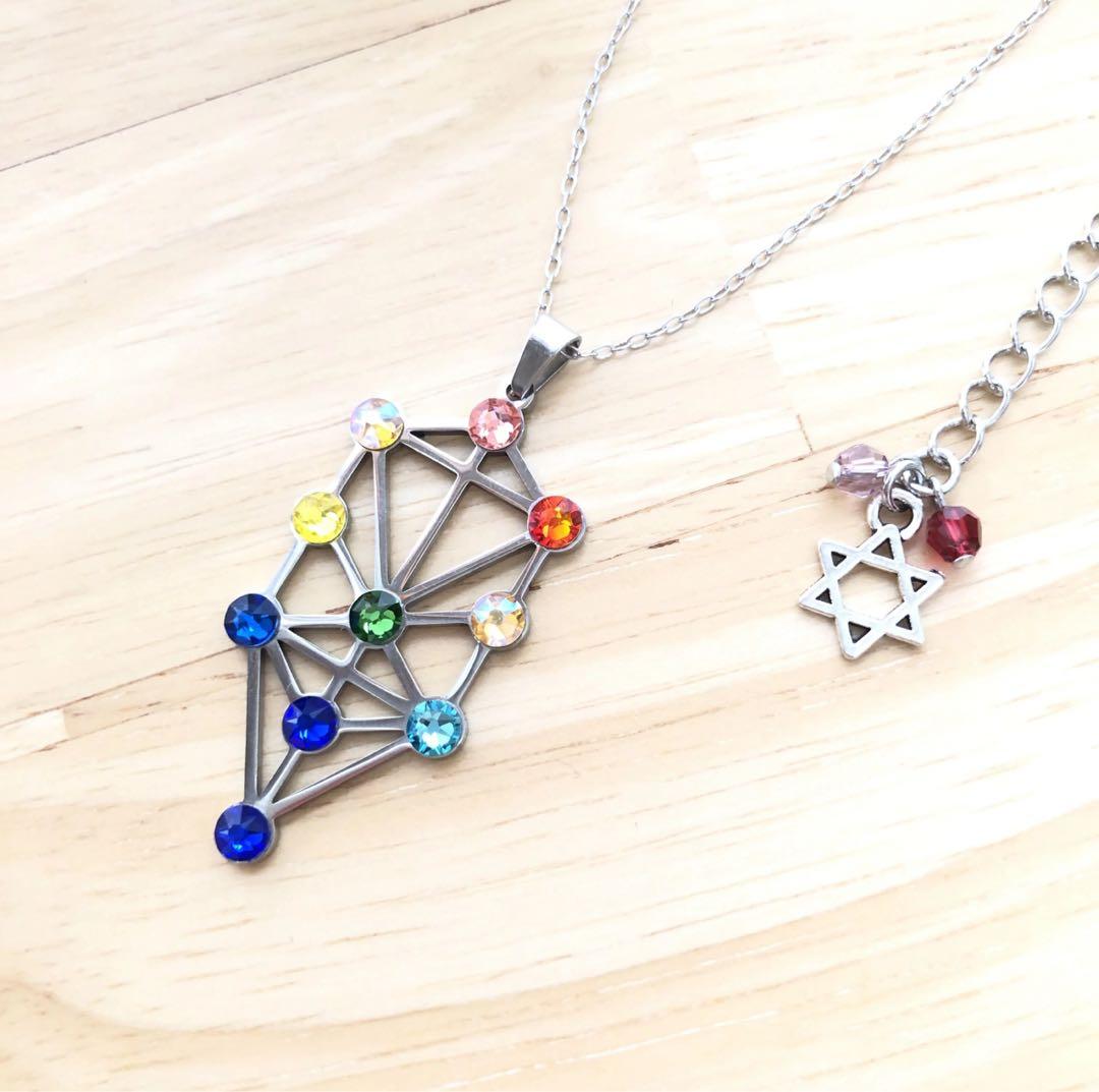 カバラ 生命の樹 ネックレス ゴールド シルバー