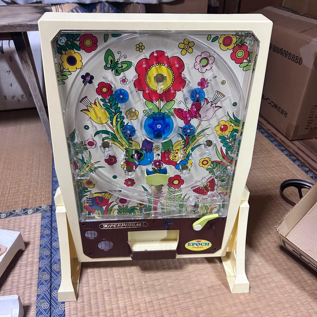 エポック社 ジャンボパチンコ SUPER PINBALL 箱説付 昭和レトロ