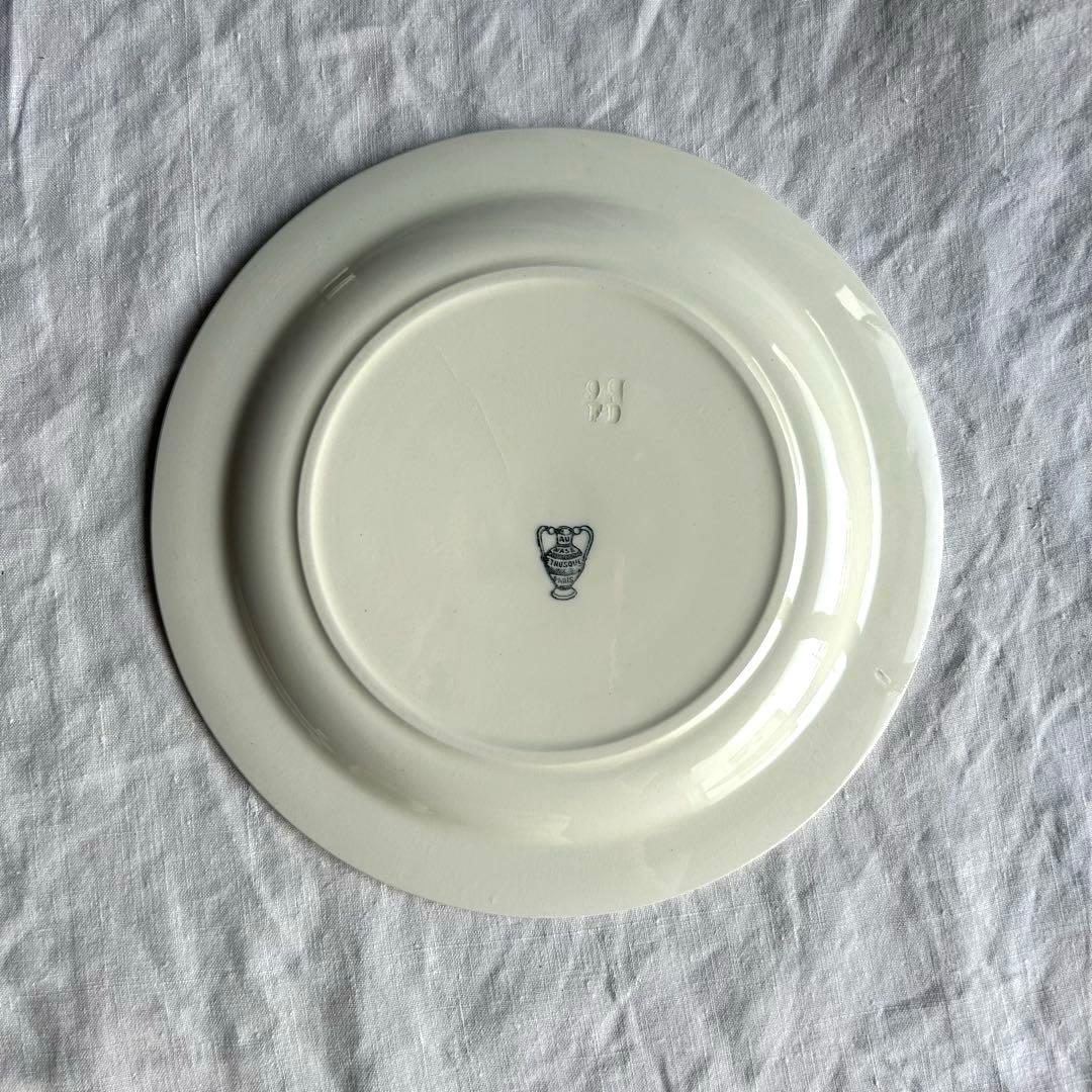 【美品】　【レア】　フランスアンティーク　デザートプレート　ケーキ皿　平皿