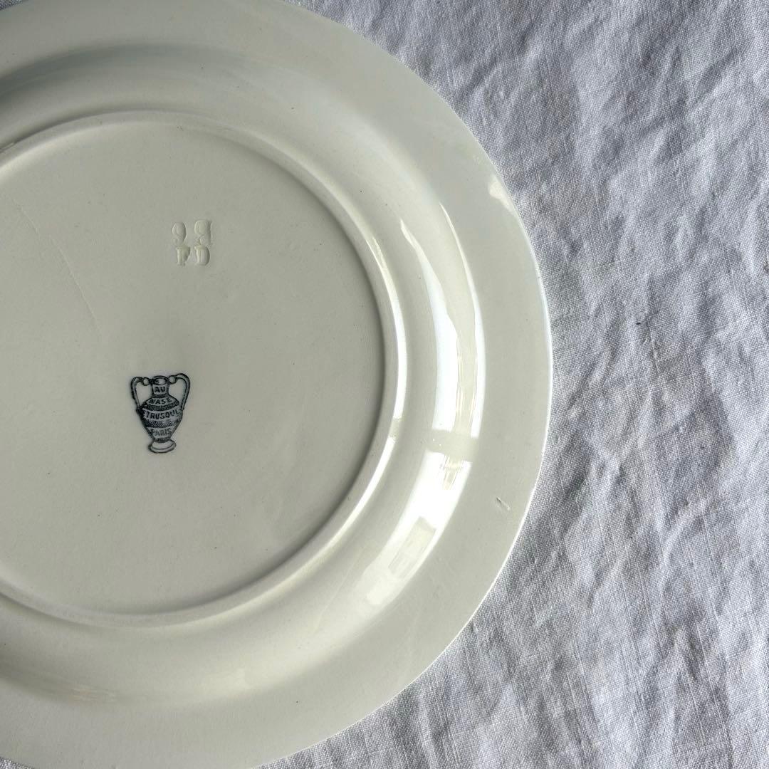 【美品】　【レア】　フランスアンティーク　デザートプレート　ケーキ皿　平皿