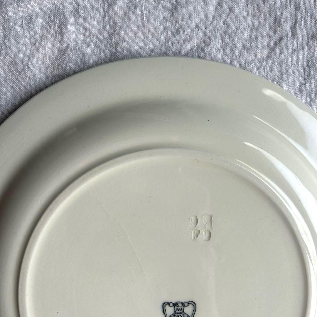 【美品】　【レア】　フランスアンティーク　デザートプレート　ケーキ皿　平皿