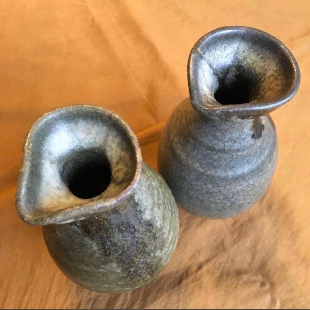 経年80年以上 古唐津 朝鮮唐津 唐津焼 徳利 酒器 陶器 焼物 一輪挿し 骨董