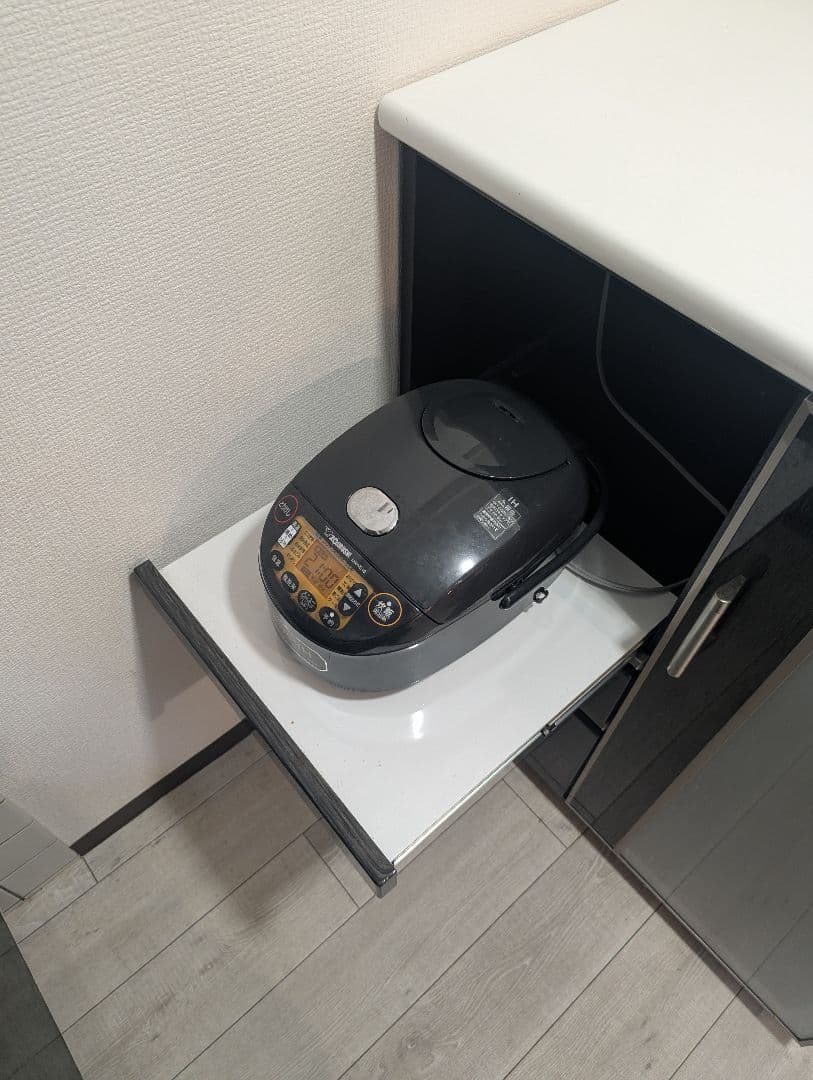 【美品】NITORIニトリ キッチンカウンター ブラック×ホワイト ポスティア