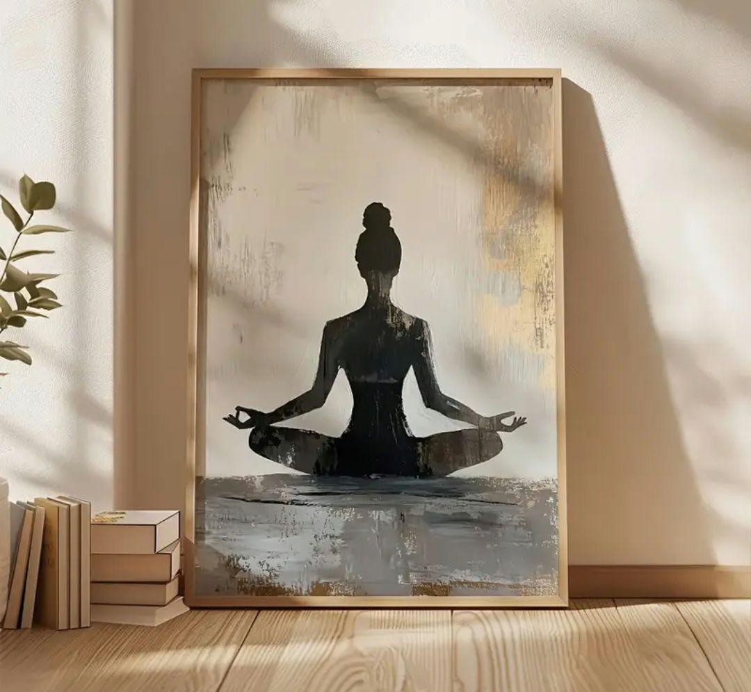 瞑想 大型！ アクリルアート☆ 仏教 yoga ヨガ