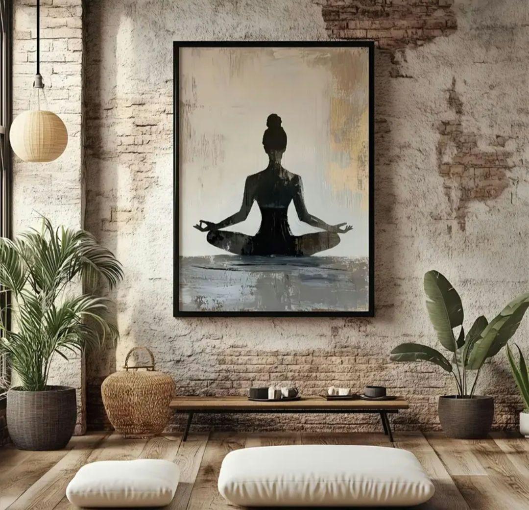 瞑想 大型！ アクリルアート☆ 仏教 yoga ヨガ