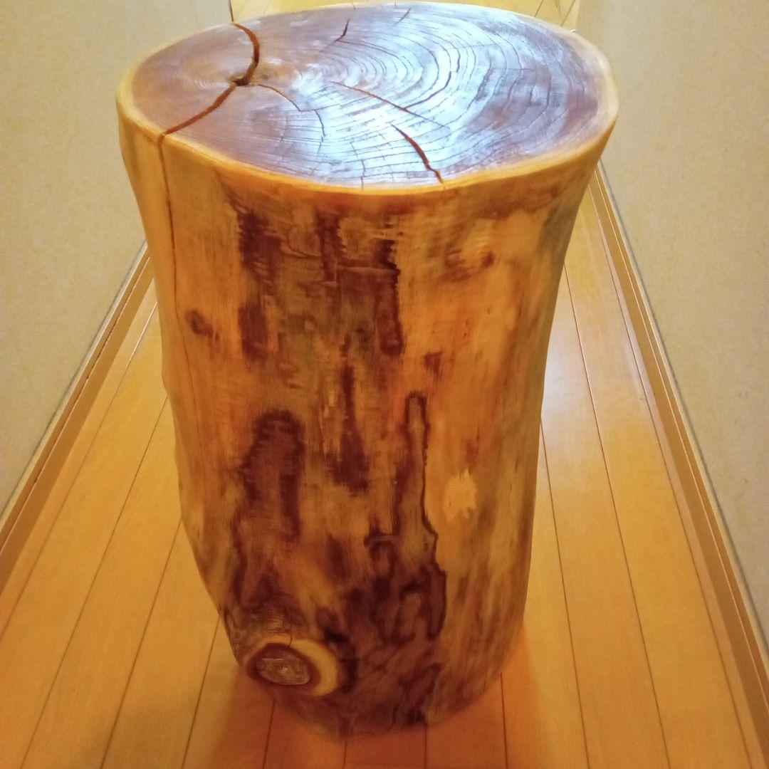 【特大】 【ニス】 栴檀　スツール