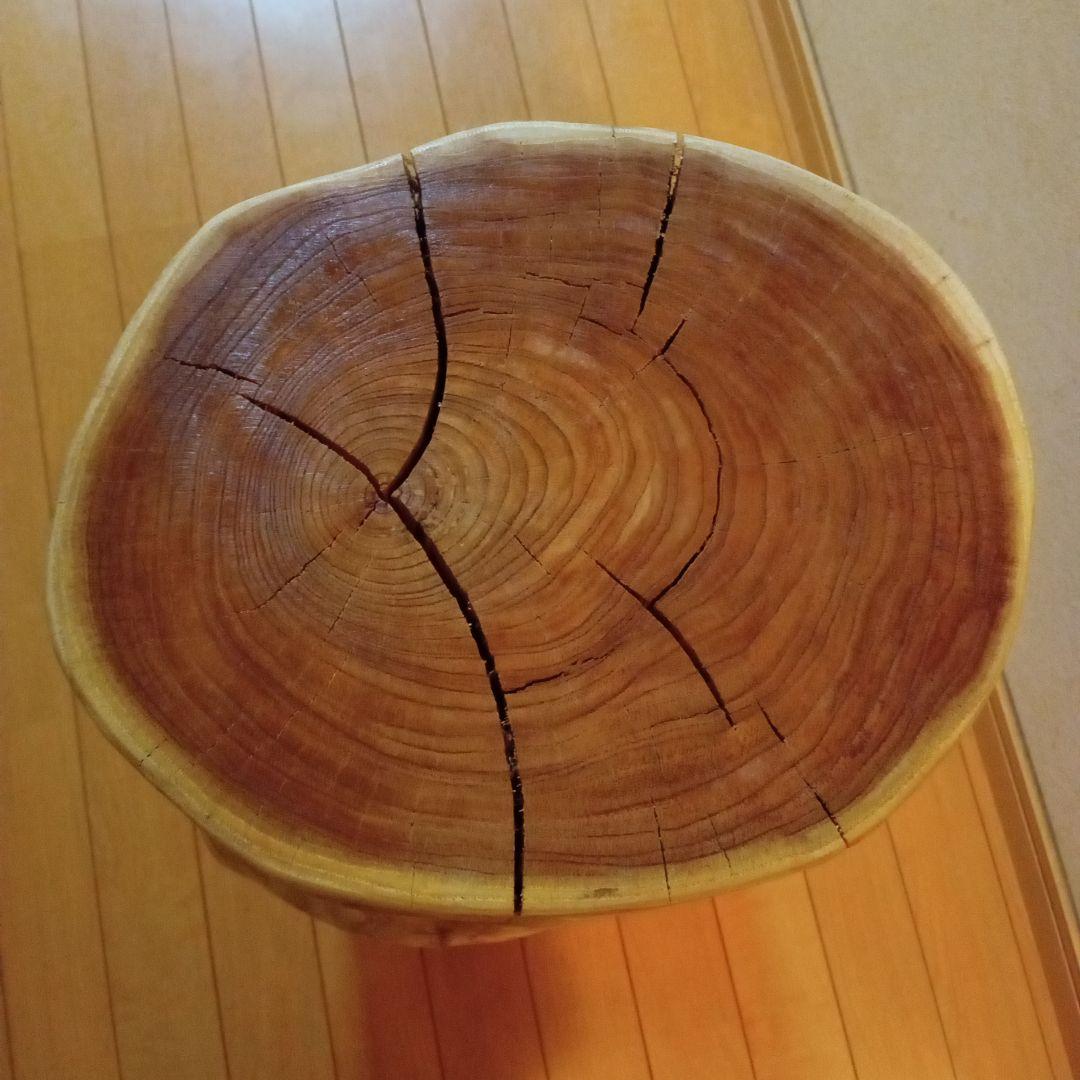 【特大】 【ニス】 栴檀　スツール