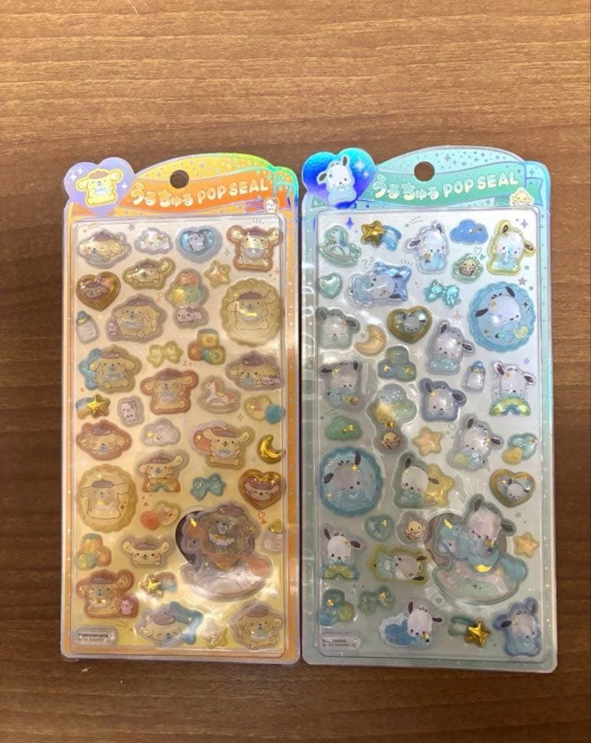 正規品✨うるちゅるサンリオベビー♡ポチャッコ　プリン　キティ　クロミ　日焼け7枚