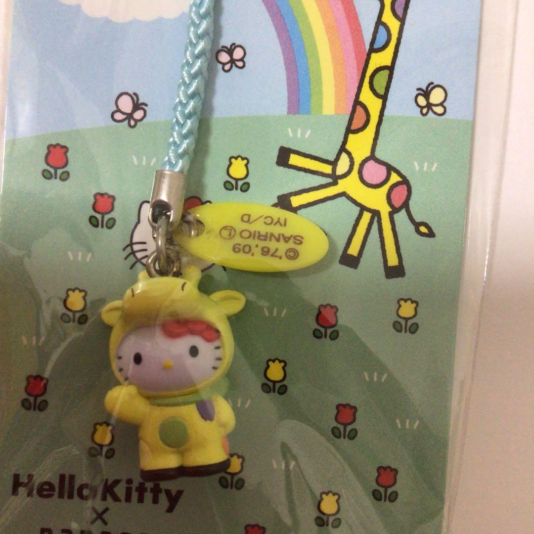 ハローキティ　✖️ nanaco ストラップ　ボールペン(黄色)