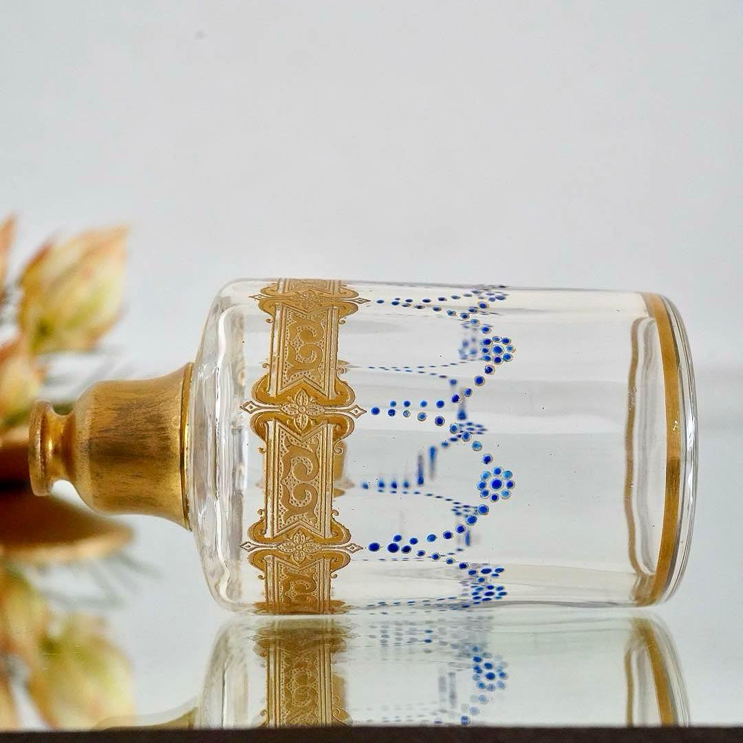 極希少 オールドバカラ エナメル＆金彩 アトマイザー★ジョルジュ シュヴァリエ作