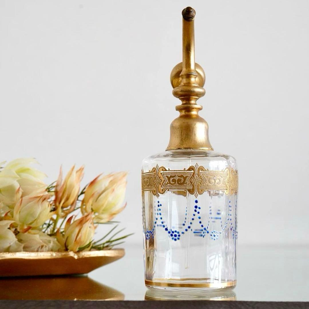 極希少 オールドバカラ エナメル＆金彩 アトマイザー★ジョルジュ シュヴァリエ作