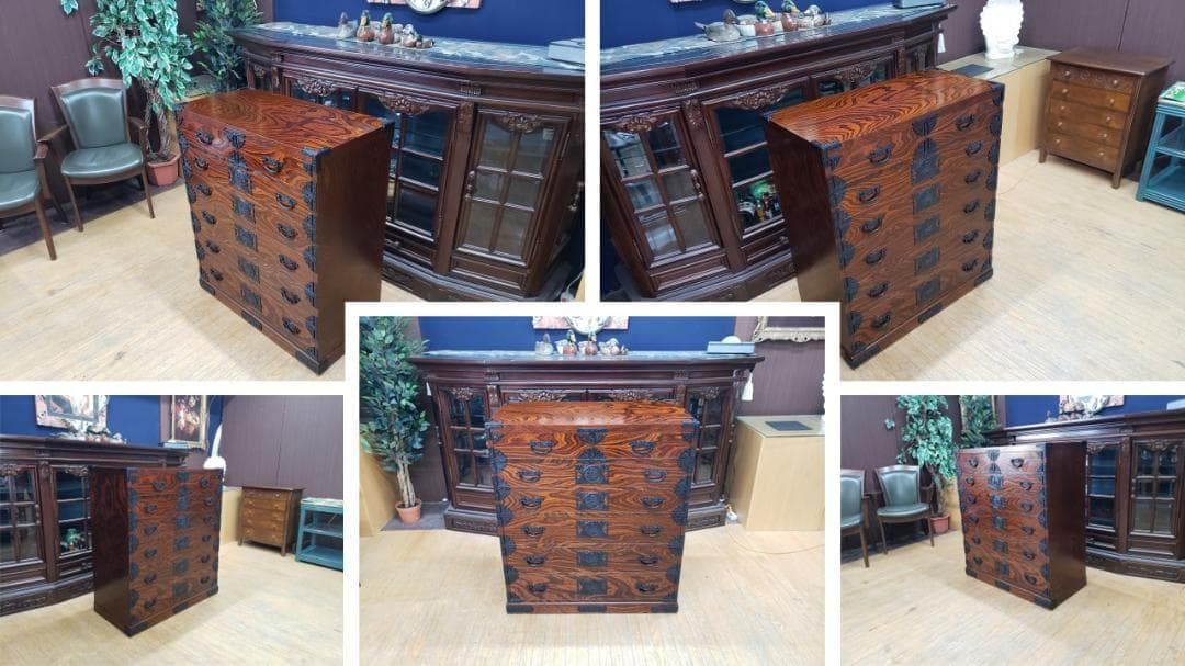 F38　美品　岩谷堂？ 六段七杯 整理箪笥