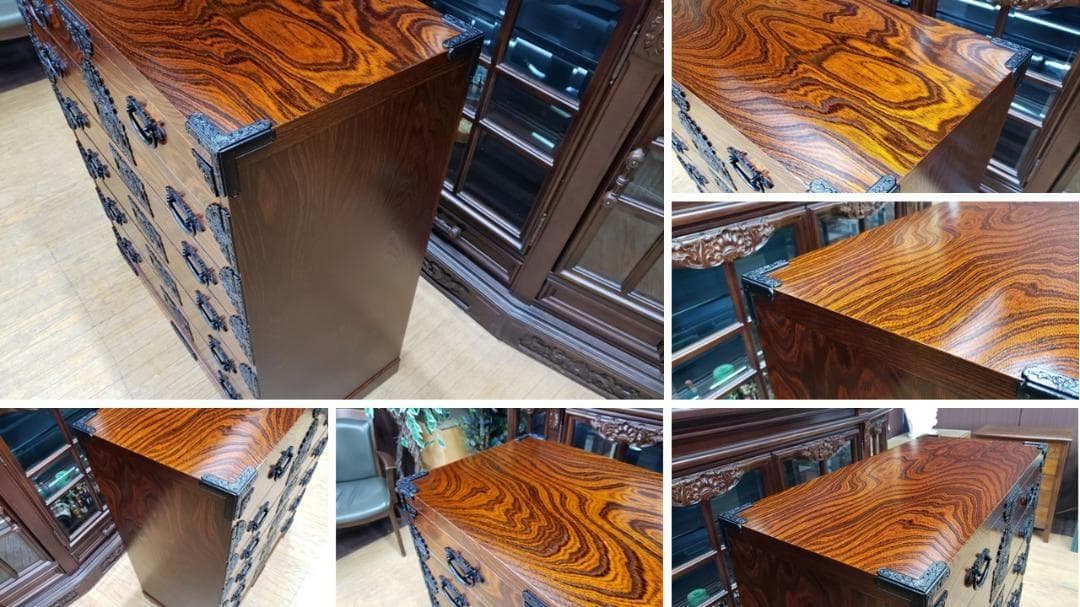 F38　美品　岩谷堂？ 六段七杯 整理箪笥