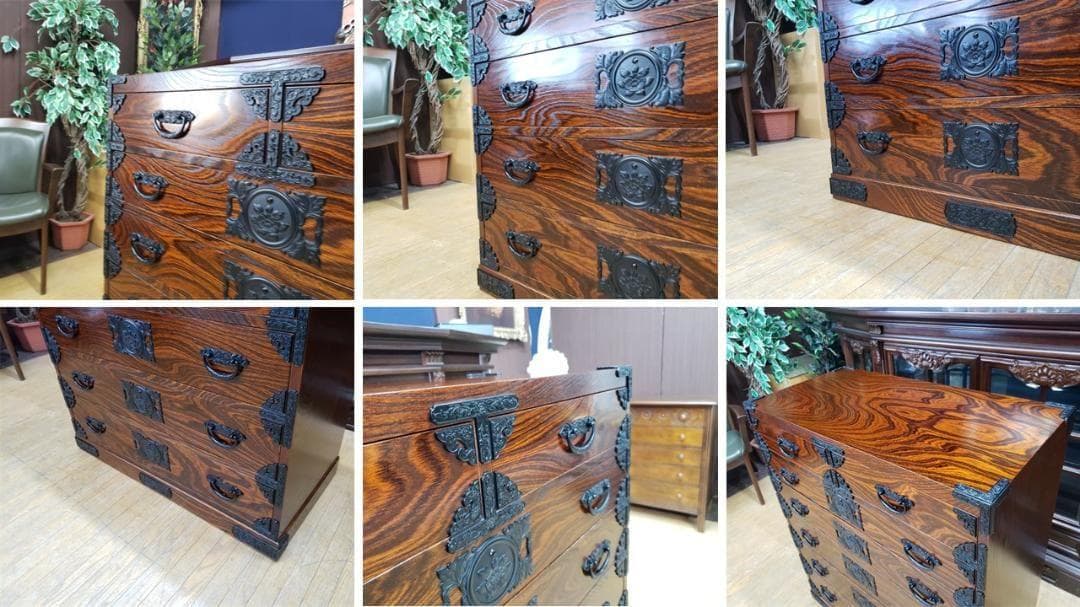 F38　美品　岩谷堂？ 六段七杯 整理箪笥