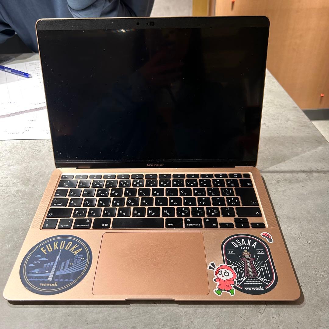 Apple MacBook Air M1 (充電コード＋覗き見防止シート付き)