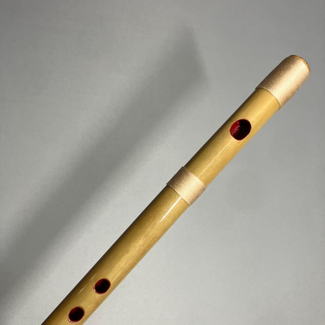 【篠笛八本調子 C管】 唄物　ドレミ調　天地糸巻 西洋音階 竹笛 M8-302
