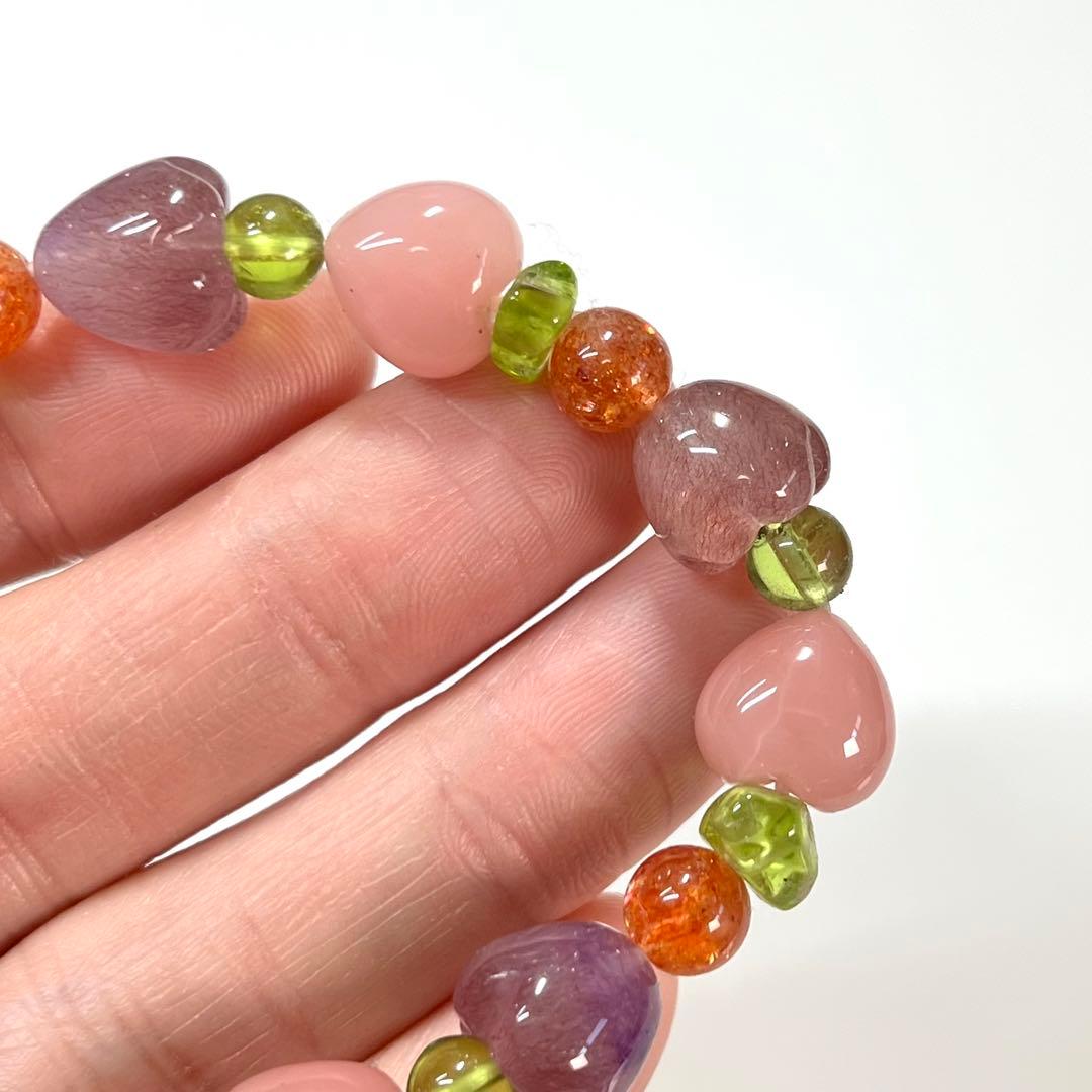 デザインブレスレット　春の花々と新緑をイメージした春色ガーデン　スーパーセブン2