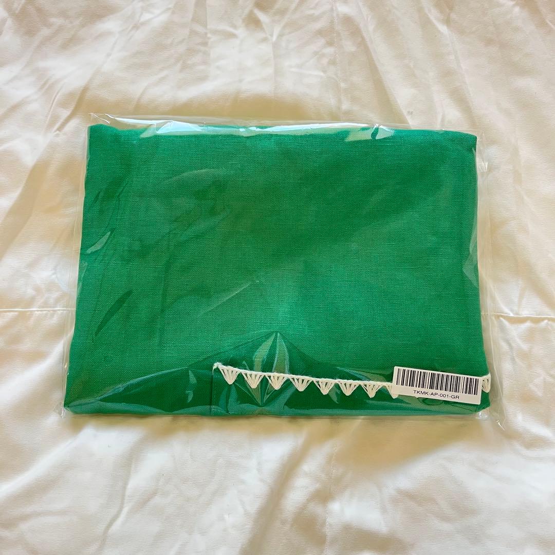 TKMK エプロン グリーン　タキマキ　滝沢眞規子
