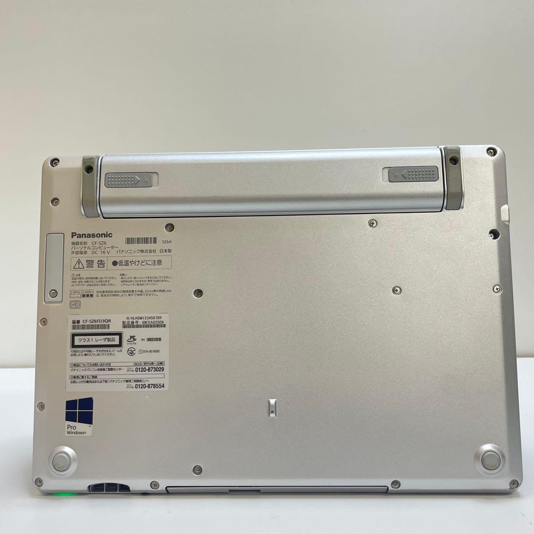 Windowsノート本体 #655 Panasonic CF-SZ6 i7-7500U 8GB 256GB
