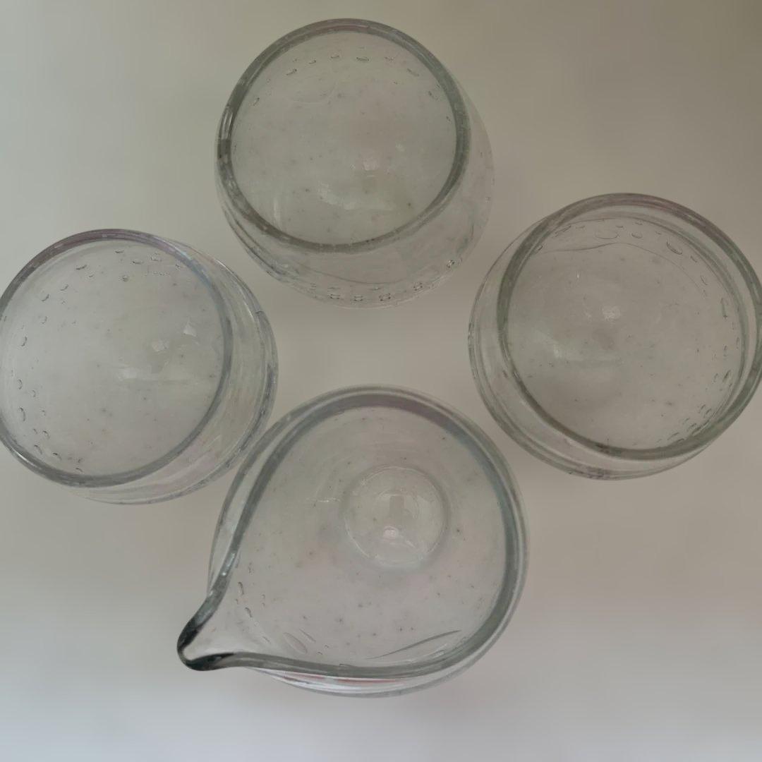 風趣　気泡グラス6個と冷酒（❓）入れ2個セット