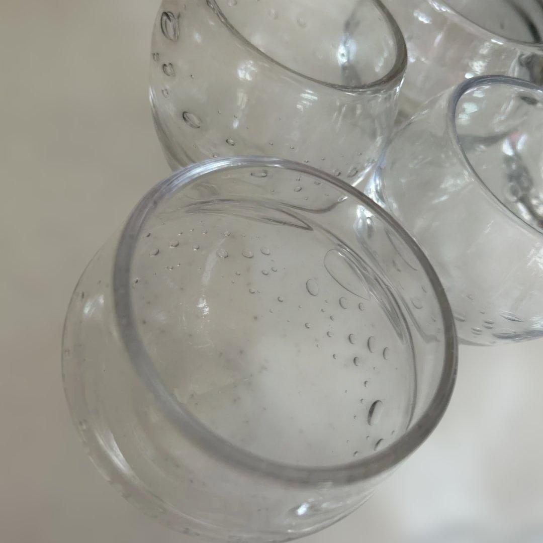 風趣　気泡グラス6個と冷酒（❓）入れ2個セット