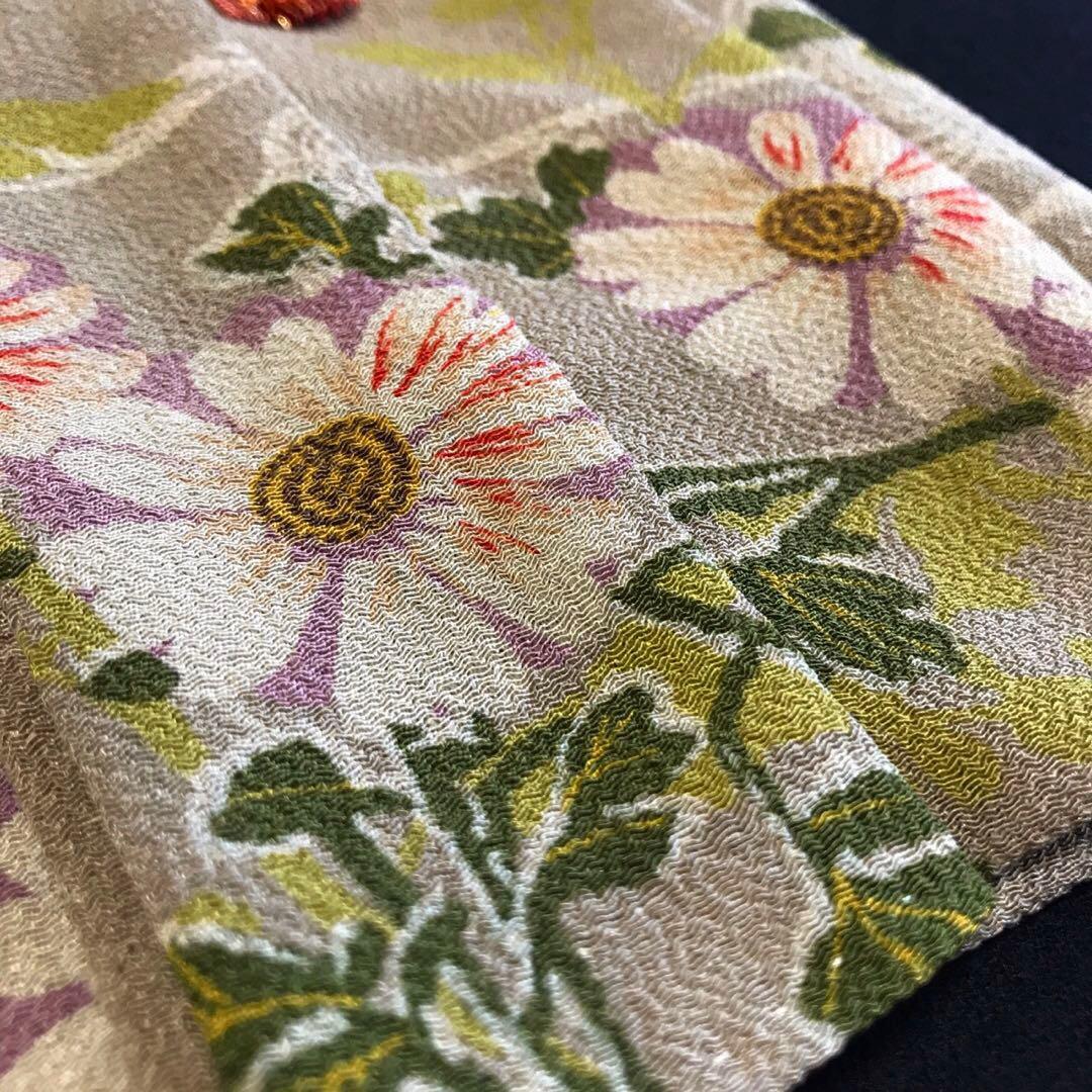 ＊ 市松人形 江戸縮緬 被布 8号〜10号 ロング ＊ 正絹 アンティーク