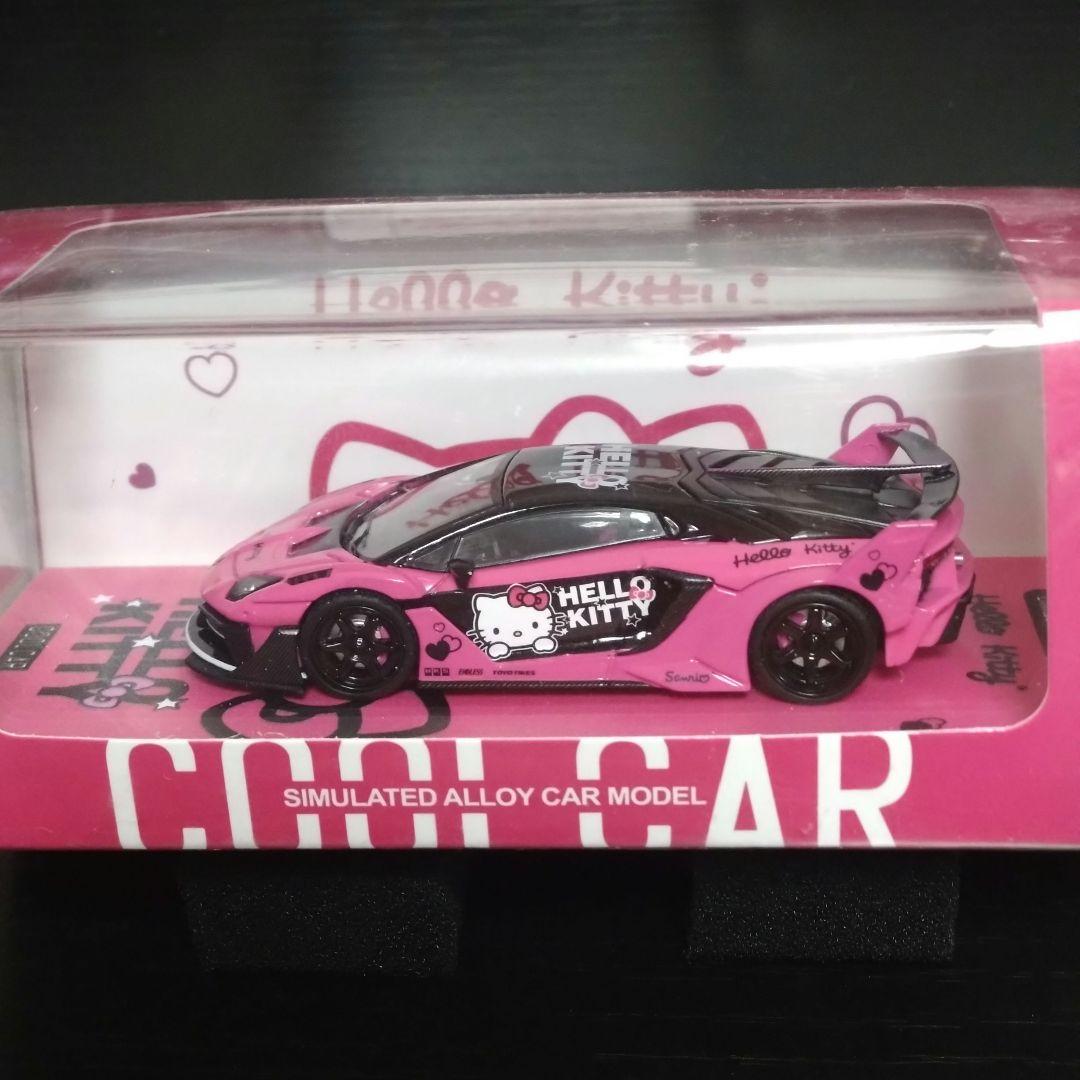 【数量限定品】COOLCAR 1/64 ハローキティアヴェンタドールGTEvo