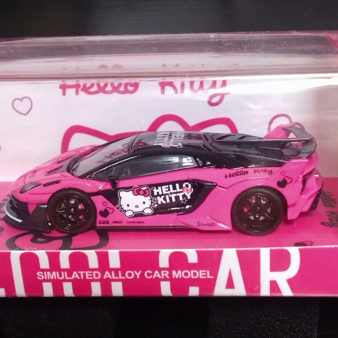 【数量限定品】COOLCAR 1/64 ハローキティアヴェンタドールGTEvo