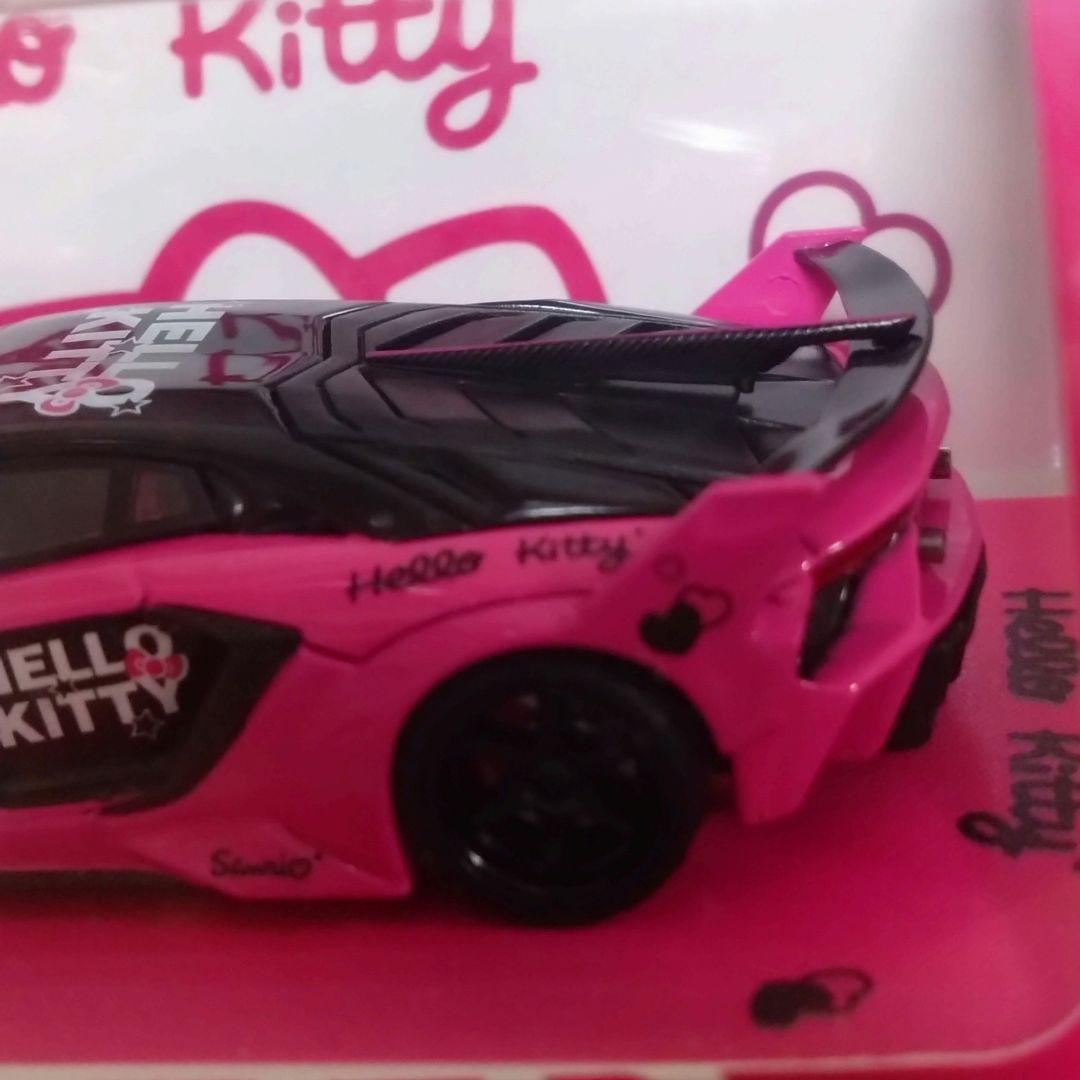 【数量限定品】COOLCAR 1/64 ハローキティアヴェンタドールGTEvo