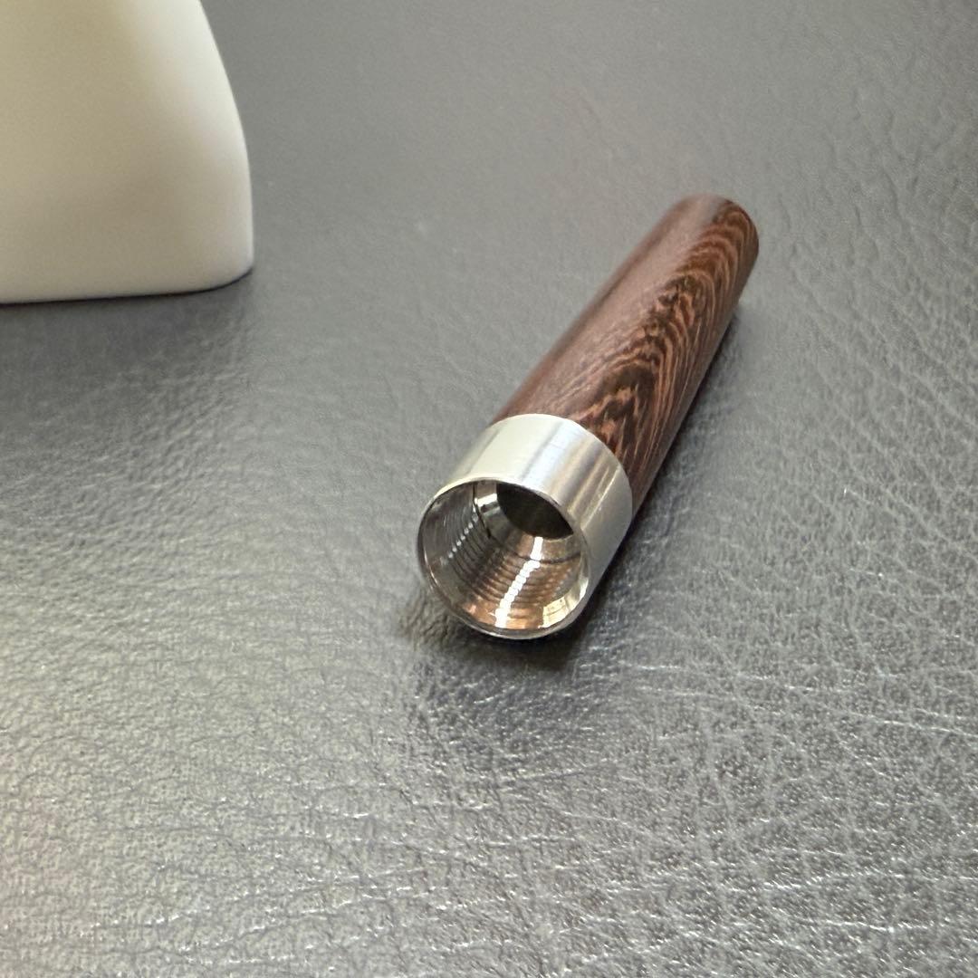 老眼オヤジ　2紫鉄刀木　木製後軸(長) 【Enjoy f】⭕️中間パーツ不要