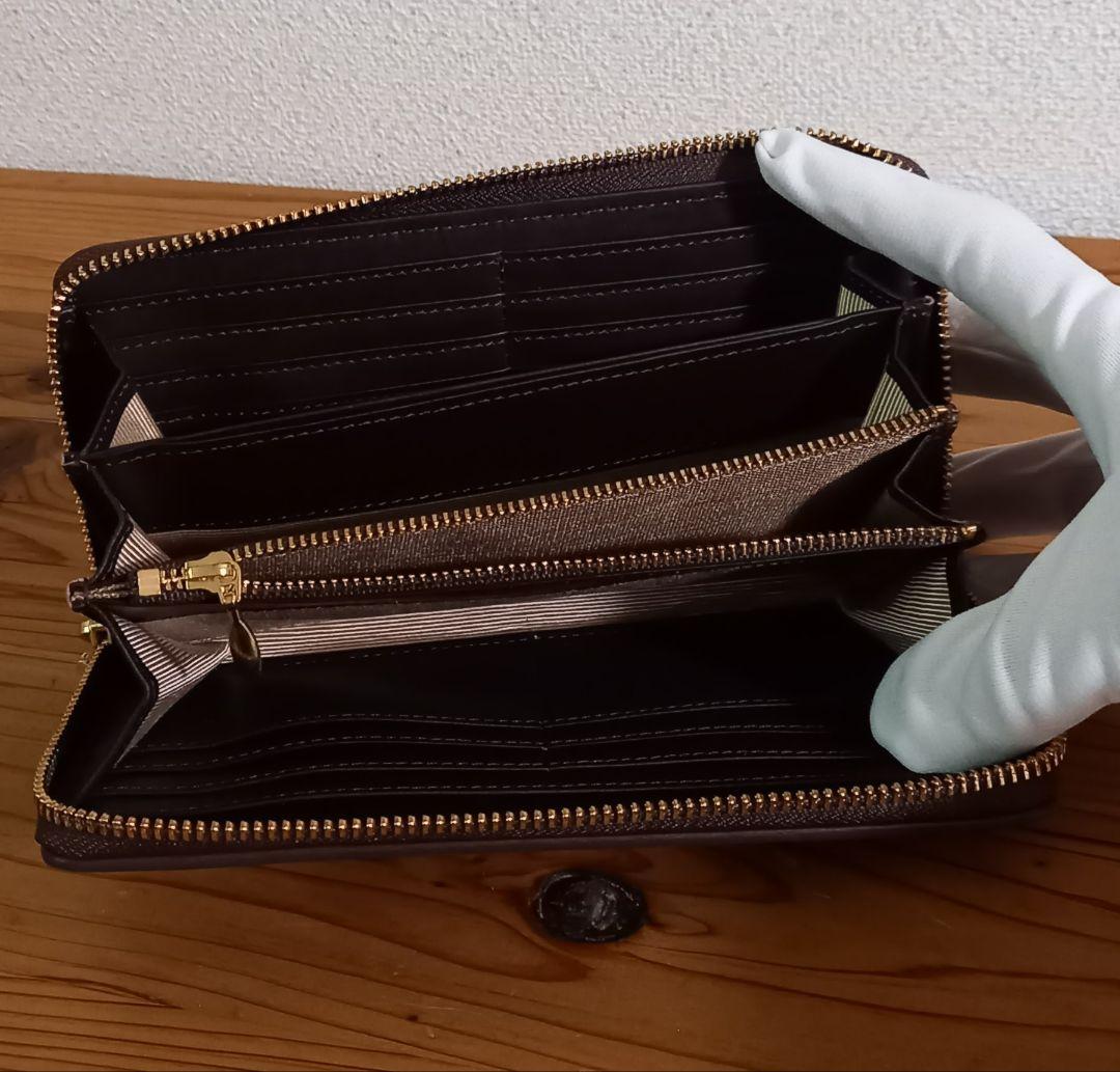 職人さん手造り　日本製本格革長財布　ハート