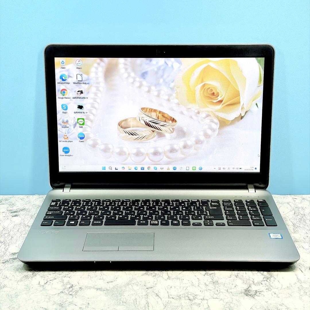 Windows11✨オフィス/カメラ✨第７世代✨フルHD✨バイオ✨ノートパソコン