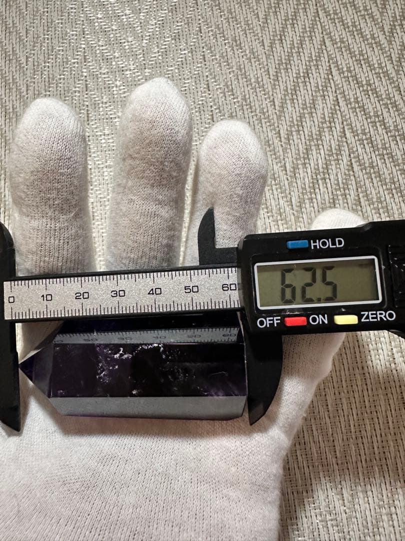 極美品 ボリビア産アメトリン ポイント 高発色 バイカラー水晶 348