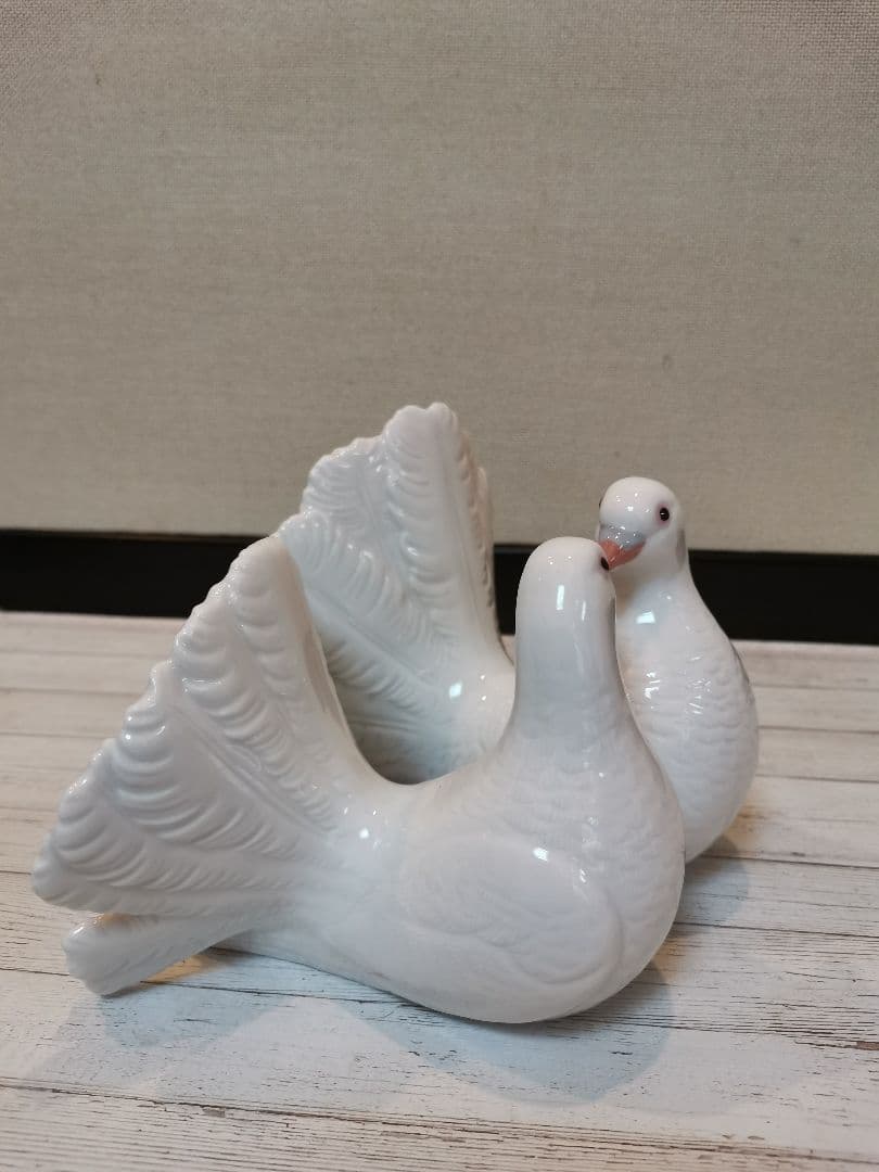 リヤドロ　つがいの鳩　★絶版★美品★縁起物★