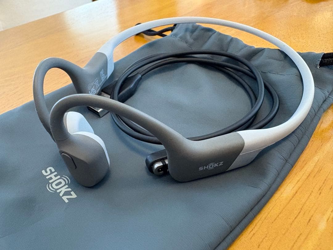 SHOKZ OPENRUN ワイヤレスイヤホン グレー