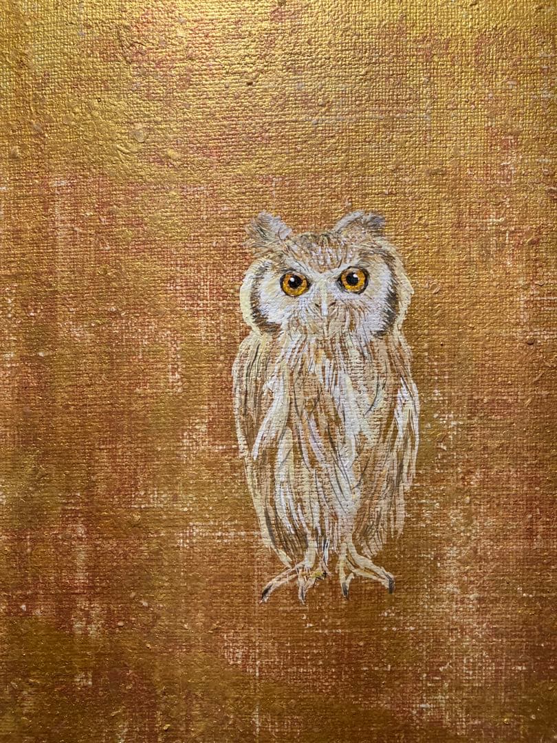 絵　絵画　アクリル画　動物　鳥　アート　インテリア　雑貨　おしゃれ　かわいい　鳥