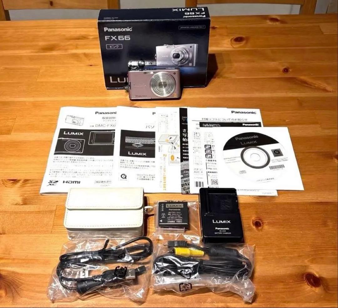 【美品】Panasonic LUMIX DMC-FX66 ピンク