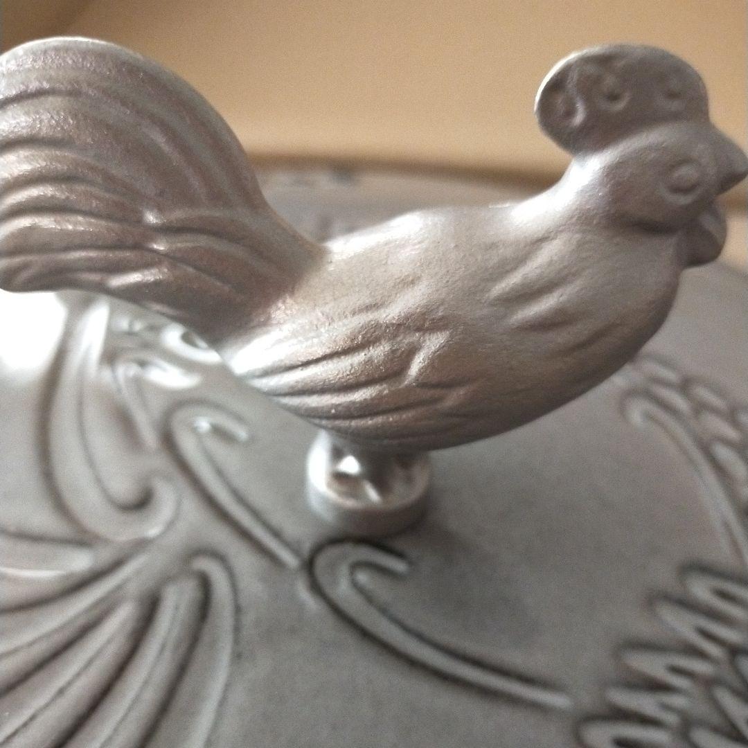 トコトコ/ストウブ　フレンチ　ルースターココット　グレー　ニワトリ