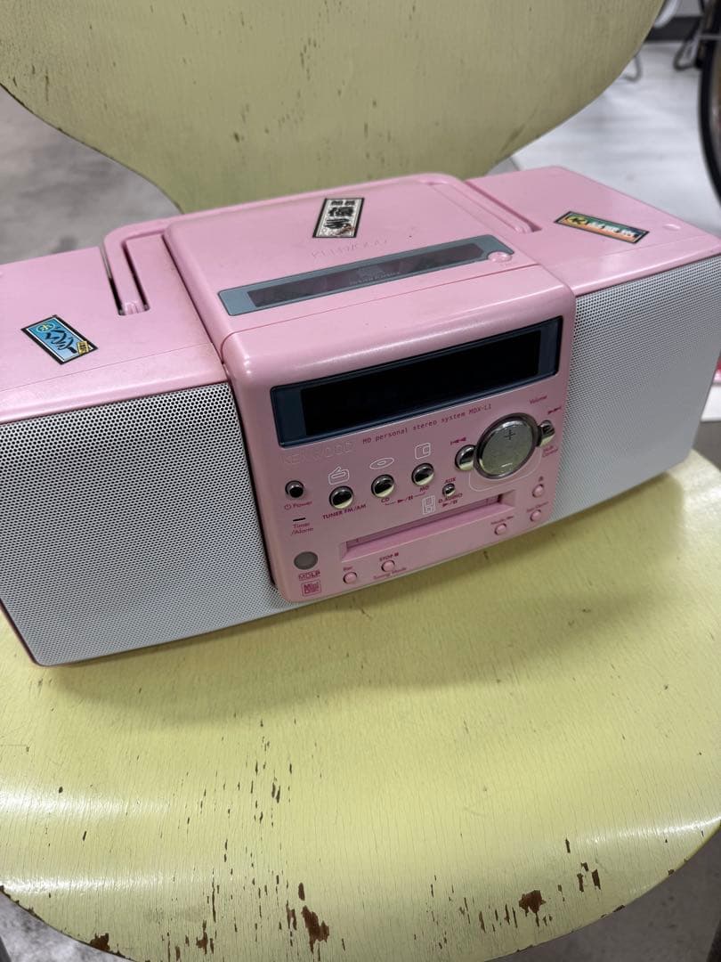 KENWOOD MDX-L1 希少「ピンク」　リモコン・コンセント無し　実働