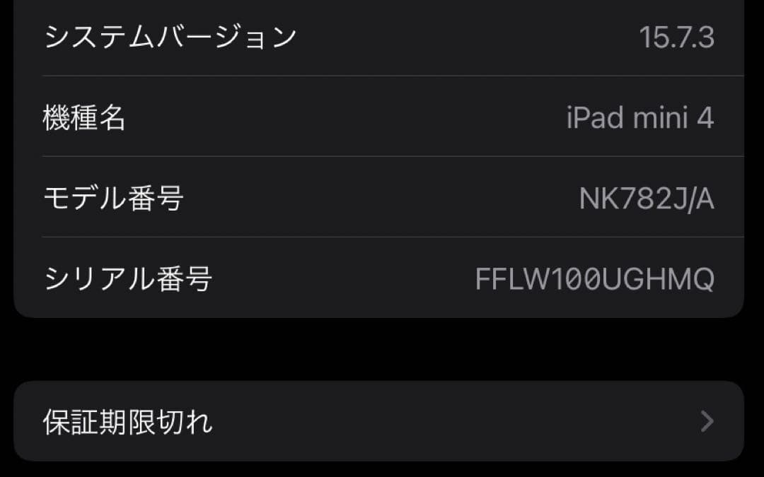 Apple iPad mini4 128GB (バッテリー最大容量91%)