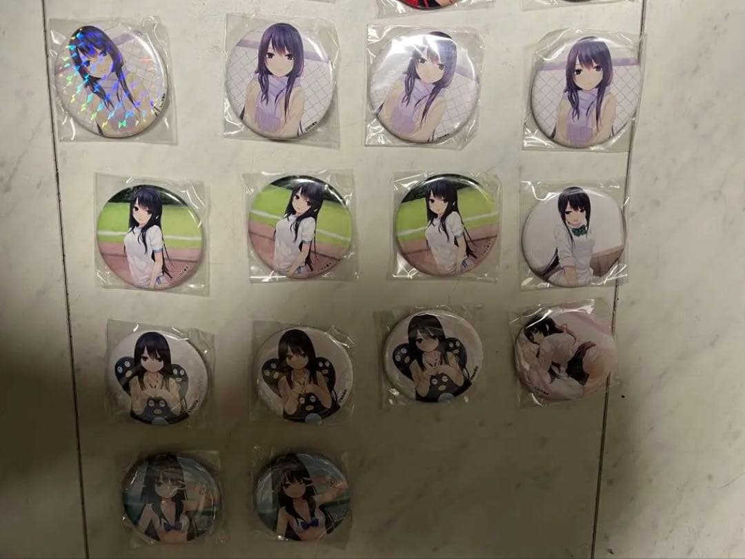 珈琲貴族　白峰莉花　缶バッジ27個セット（サイン付きあり）