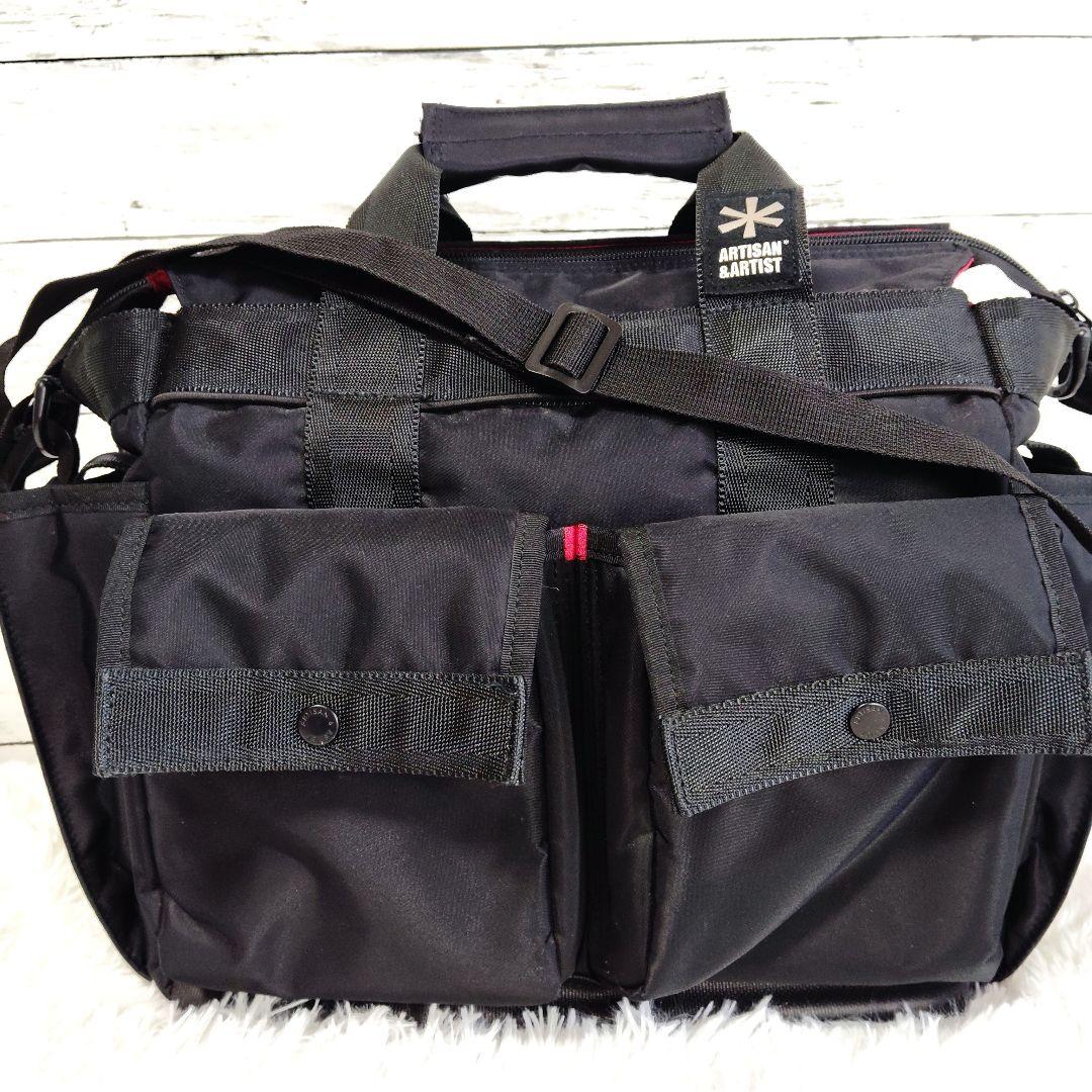 【人気】アルチザンアンドアーティスト　大容量2wayカメラバッグ　仕切り多数