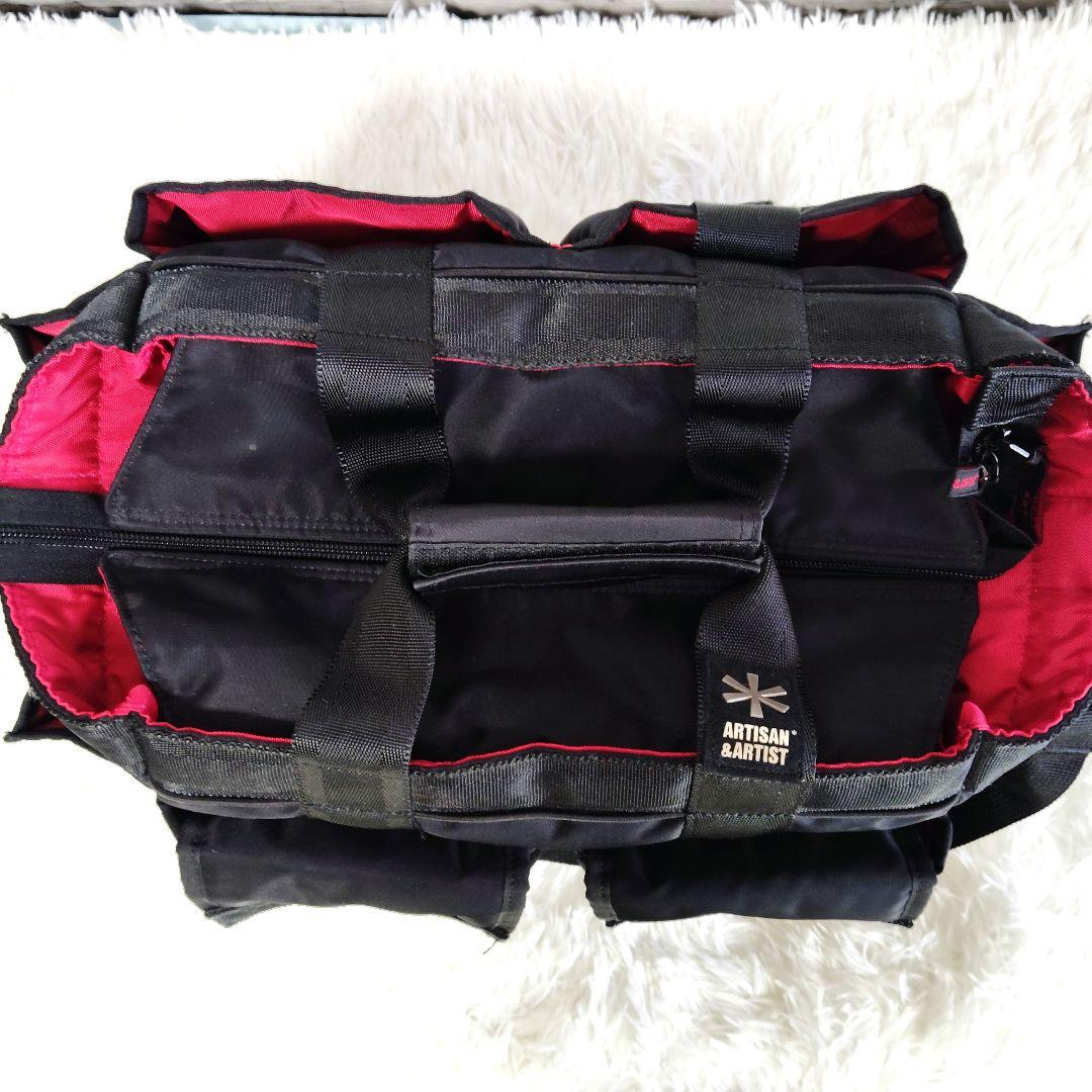 【人気】アルチザンアンドアーティスト　大容量2wayカメラバッグ　仕切り多数