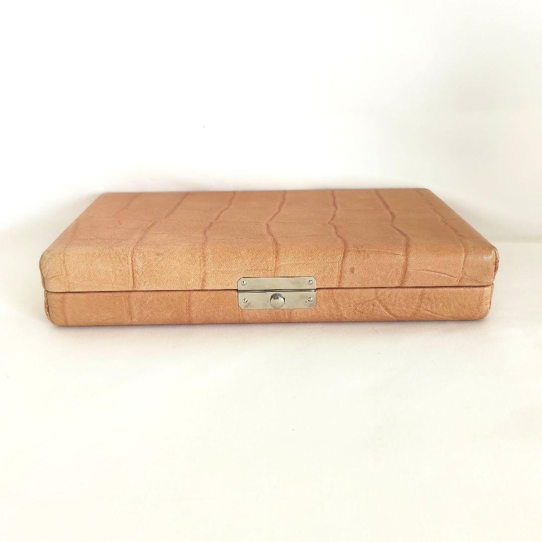 撥ケース 長唄・津軽三味線用 本革 一丁撥入れ 小物収納付き